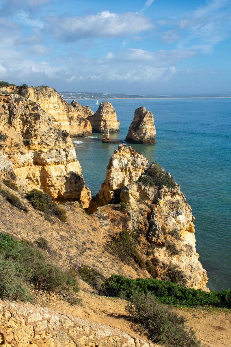 Erosion des falaises de Ponta da Piedade, Algarve