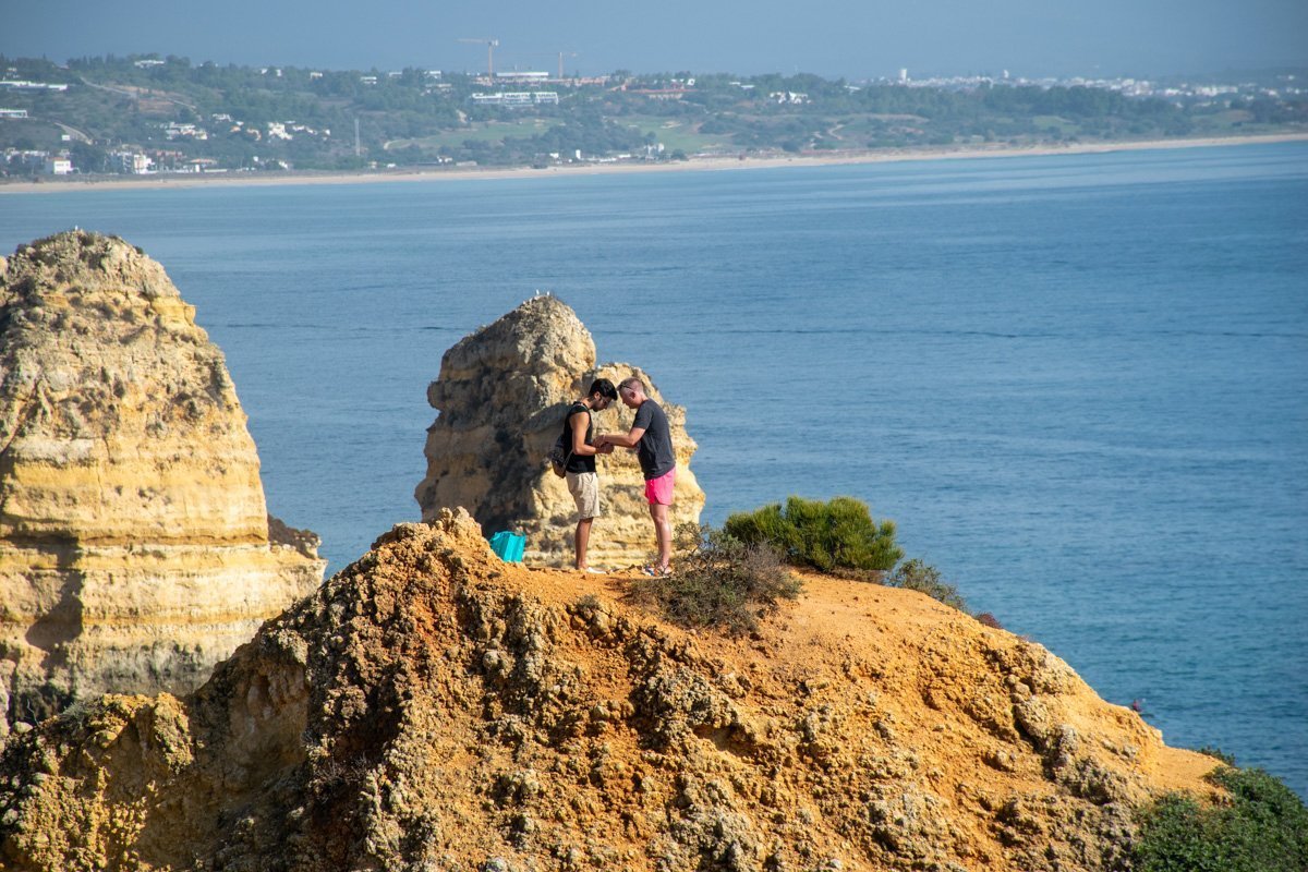 Sommet des falaises de Ponta da Piedade, Algarve